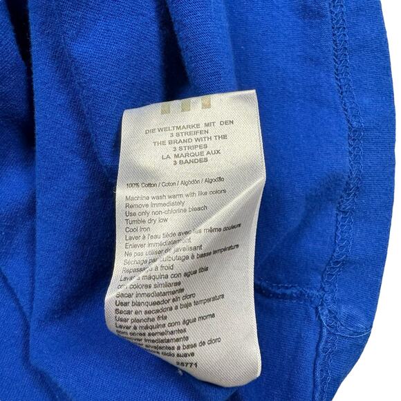 Kansas Jayhawks Shirt Men's XL‎ Adidas Striped Long Sleeve Blue White Basketball - Picture 7 of 10